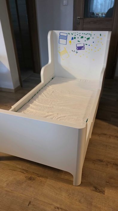 Wygodne łóżko IKEA z materacem z regulacją długości 80 cm x 200 cm