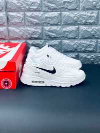 Кроссовки мужские Nike Air Max 90 Белые Красовки Найк 90 Лето