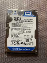 HDD 2.5, 750GB, 7200rpm, WD Blue
