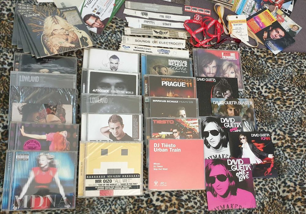17 autografów Trance Tiesto Armin ATB 25 albumów CD 36 biletów Trance