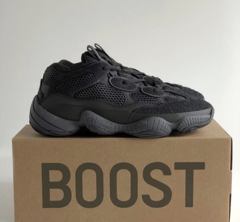 Кросівки чоловічі Adidas Yeezy 500 Black 36-45 premium Без передоплати