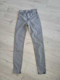 Tommy Hilfiger oryginalne jeansy 24/30  siwe rurki