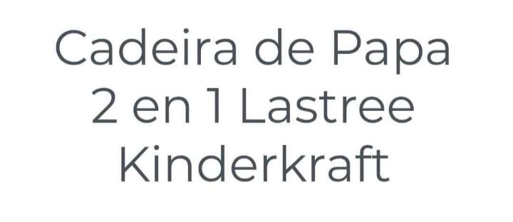 Cadeira da papa como nova