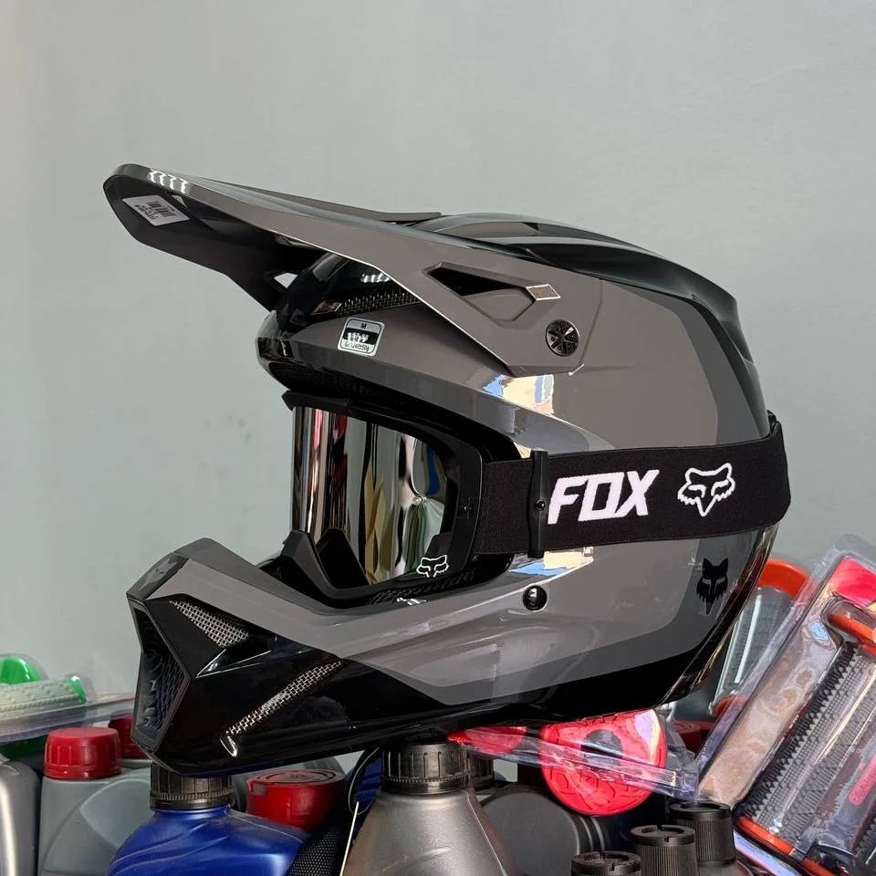 Шлем Fox V1 Nitro, мотошлем Фокс, шлем ендуро, шолом кросовий фокс