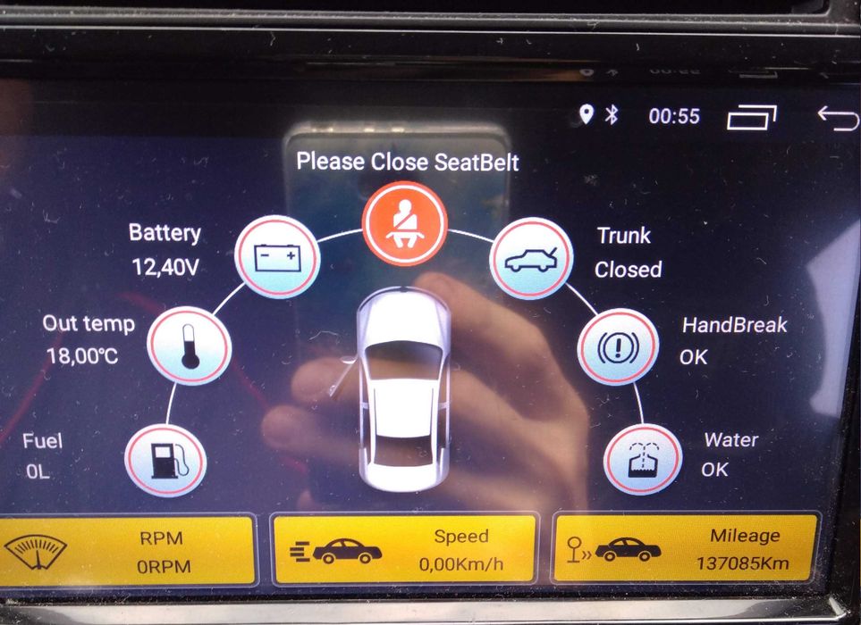 2din Android 6, 16 Gb магнітола VW Skoda Seat