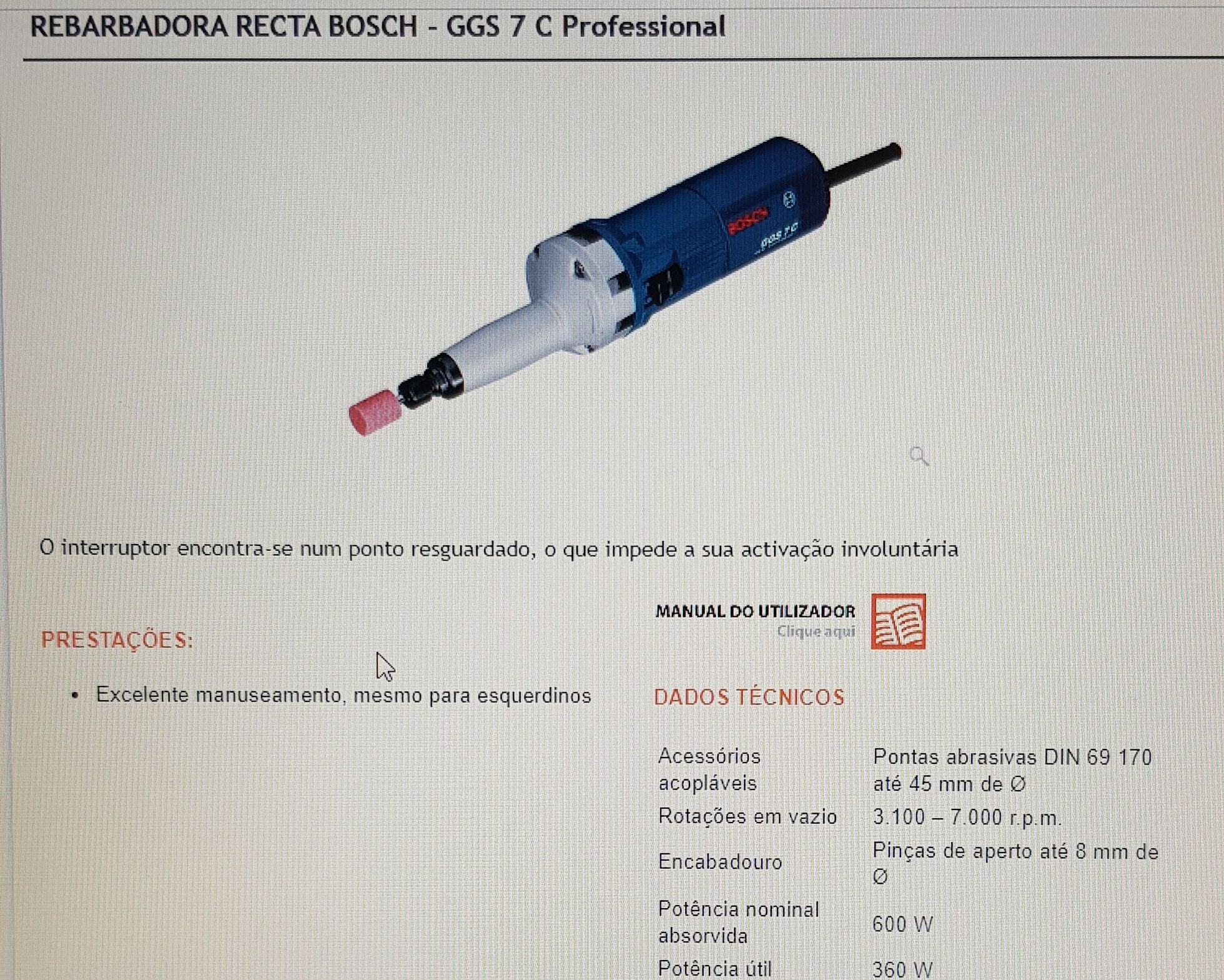 Rebarbadora Bosch GGS 7 C