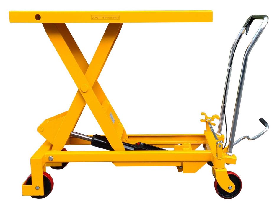 WÓZEK Nożycowy platformowy PODNOŚNY STÓŁ hydrauliczny 100x51cm 750kg