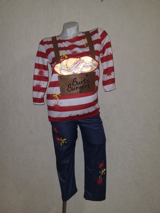 Карнавальный костюм зомби любитель бургеров Хеллоуин 9-11 лет