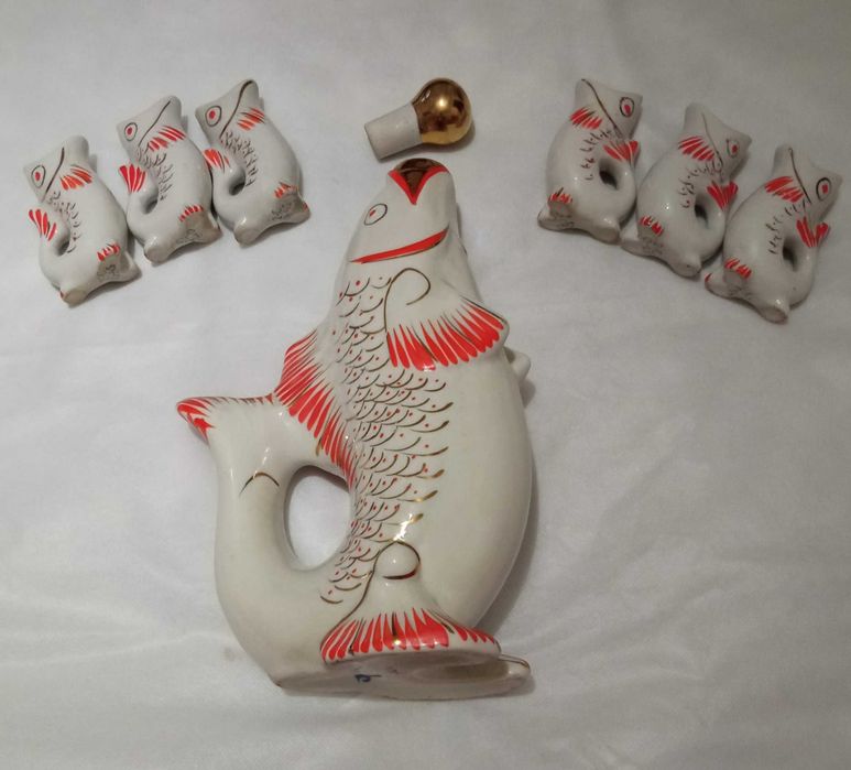 Сервіз рибки (синій і білий)