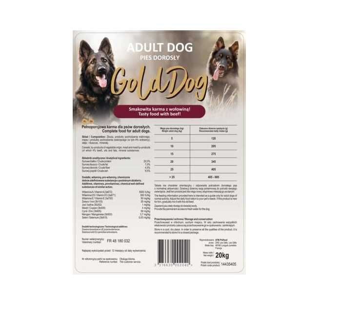 Arion gold dog 20kg sucha karma dla psa