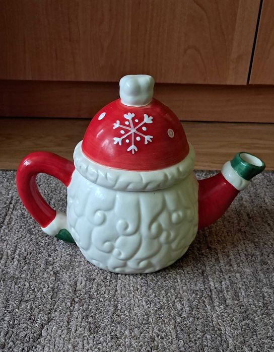 Imbryk Dzbanek Ceramiczny do kawy herbaty Święty Mikołaj