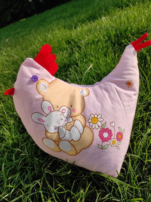 Poduszka kura w misie