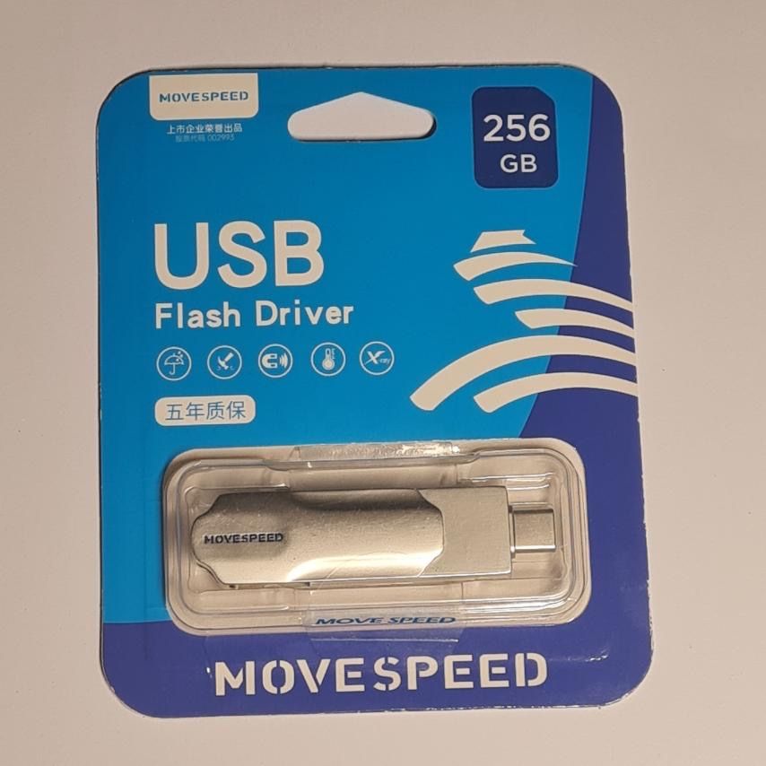 Флешка 2 в 1 Movespeed OTG Type-C/USB