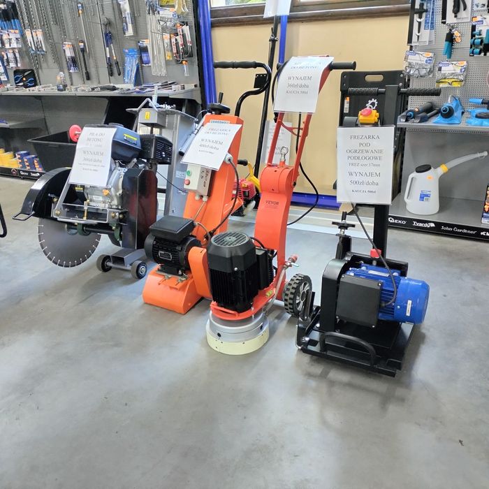 Frezarka pod ogrzewanie podłogowe wynajem