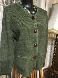 swetr zielony b.dobrym stanie 40-42