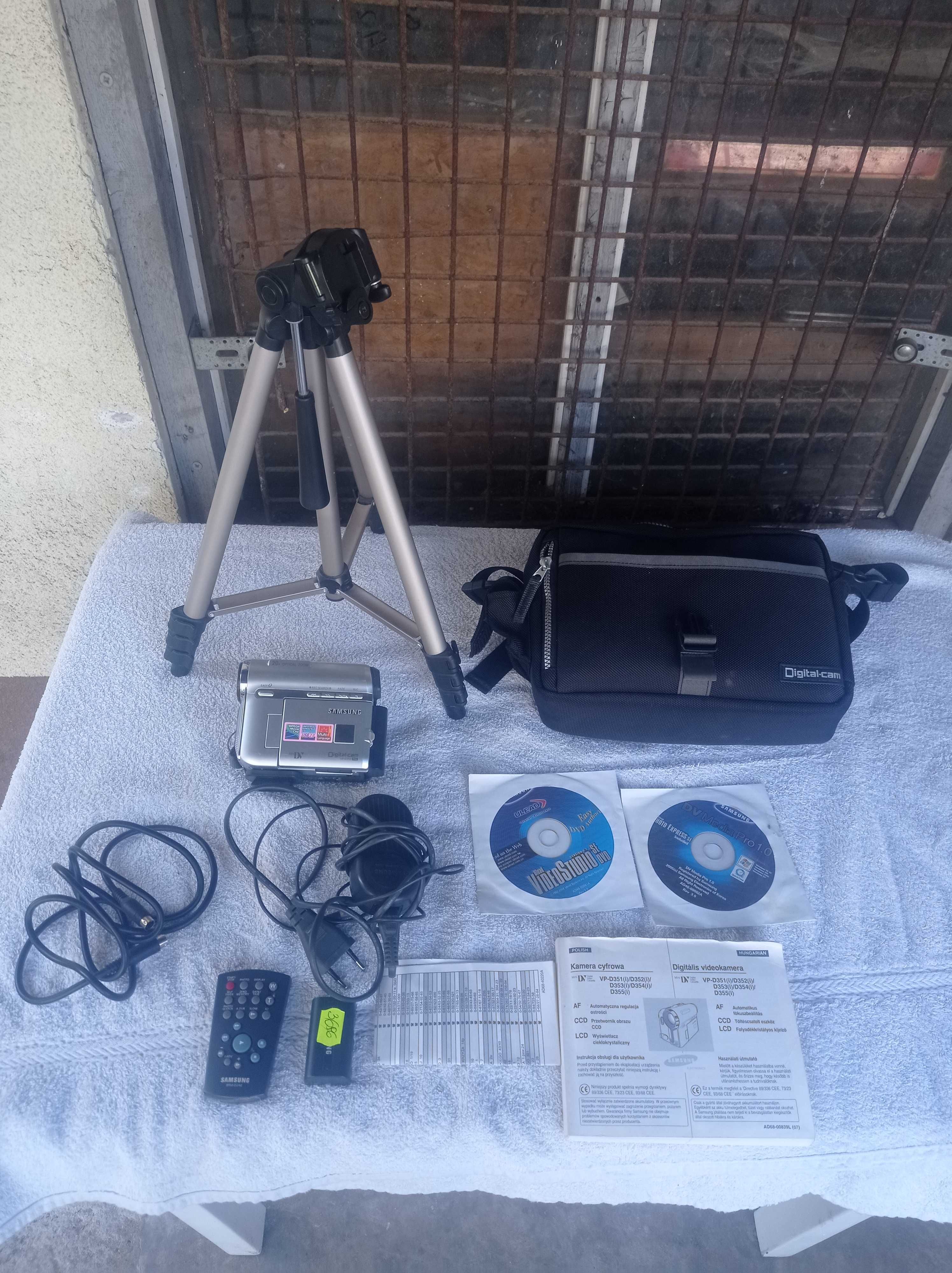 camera Samsung caly zestaw + statyw Mozliwa wysylka !!!