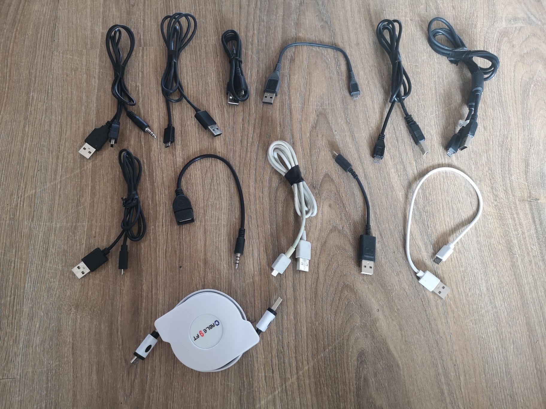 Kable USB różne końcówki