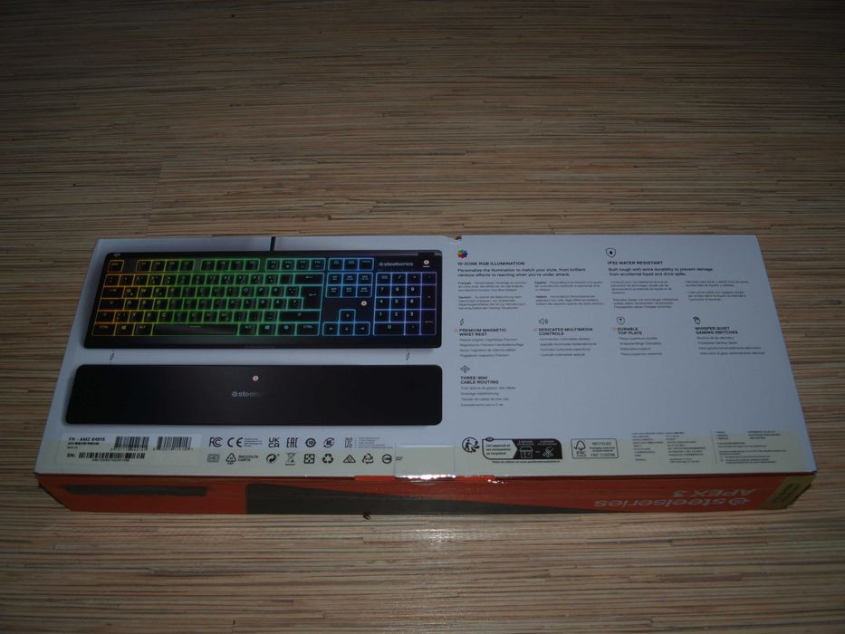 Mechaniczna klawiatura gamingowa SteelSeries Apex 3 RGB nowa!!!