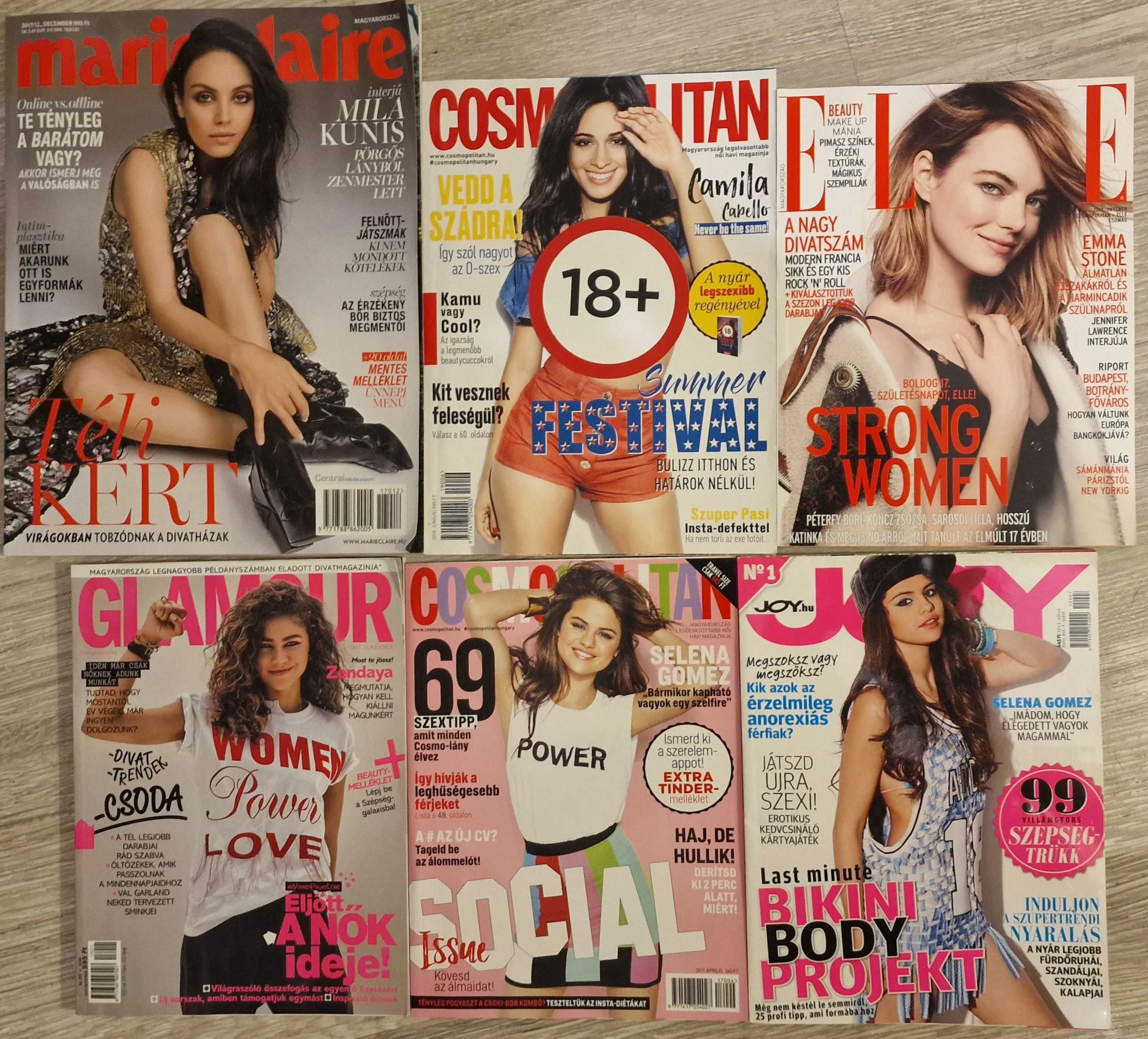 Czasopisma - Glamour, Joy, Cosmopolitan (Węgry)