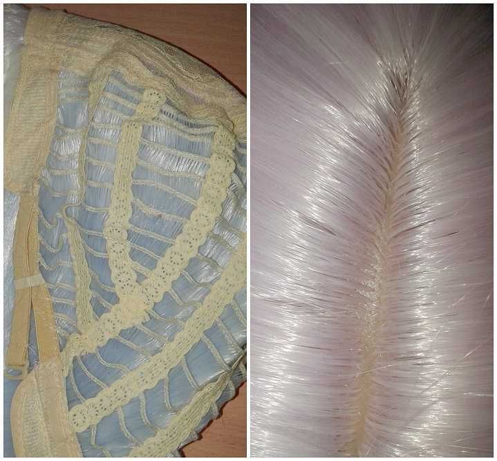 Cyberpunk Lucy Edgerunners Kolorowa pastelowa peruka cosplay wig