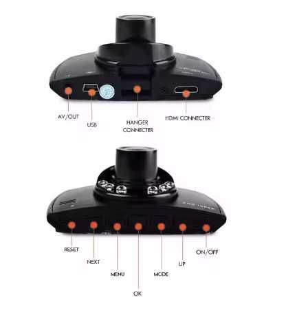 Автомобильный видеорегистратор DVR G30 1080P с 2.7-дюймовым дисплеем