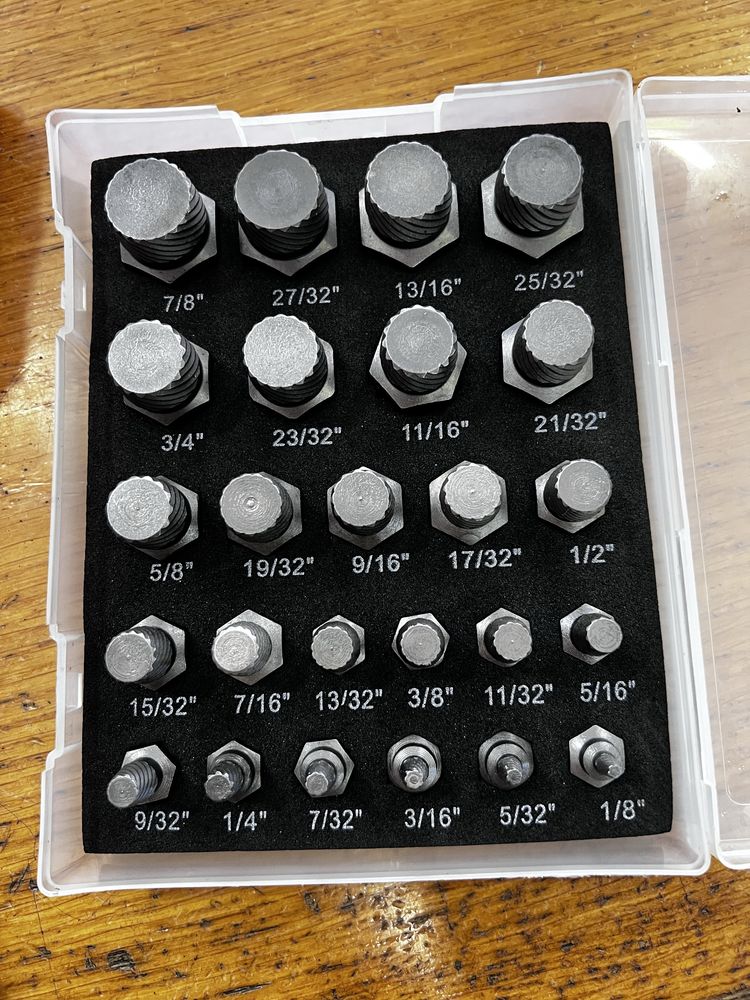 Conjunto 25 extrator de pernos parafusos - NOVO