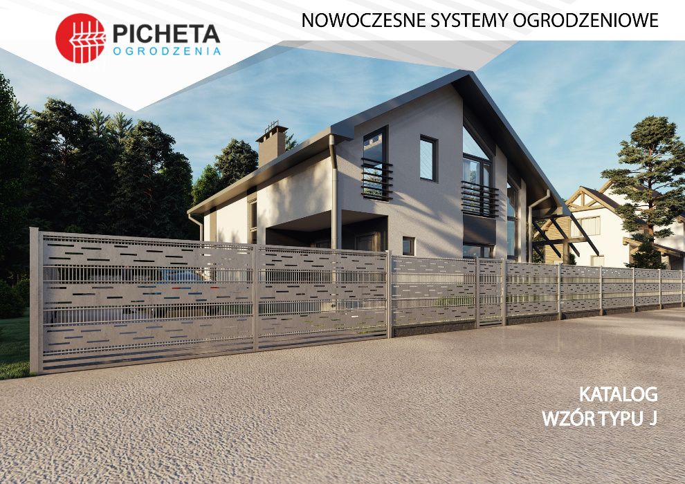 Panele ogrodzeniowe 2D Ogrodzenia panelowe ozdobne poziome z blachy.