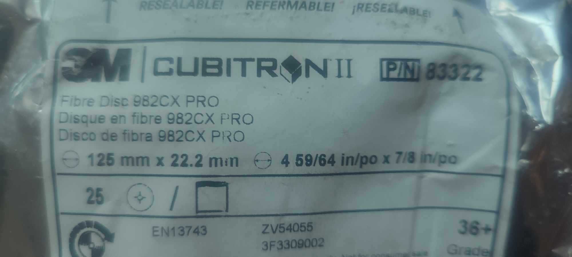 Dysk fibrowy 3m 982cxpro 25 szt P36