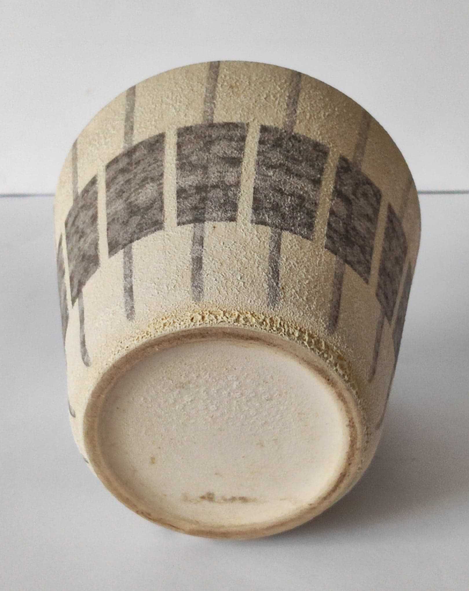 Stara ceramika niemiecka, osłonka doniczki Ilkra, Design WGP Vintage