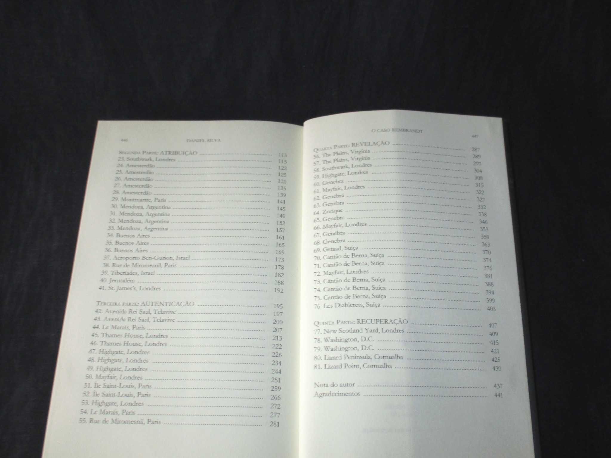 Livro O Caso Rembrandt Daniel Silva Bertrand