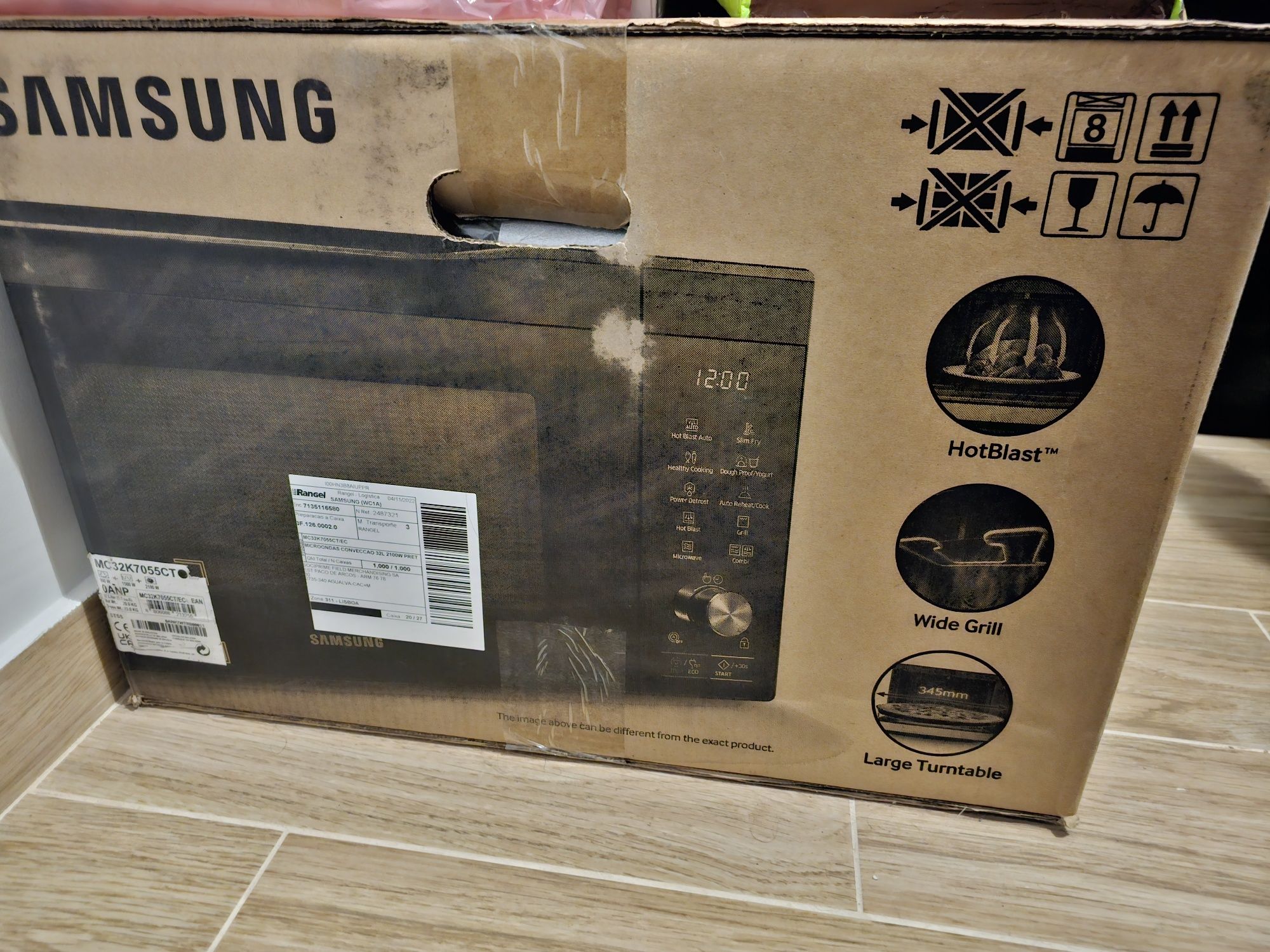 Micro-ondas SAMSUNG MC32K7055CT (32 L - Com Forno e Grill - Preto)