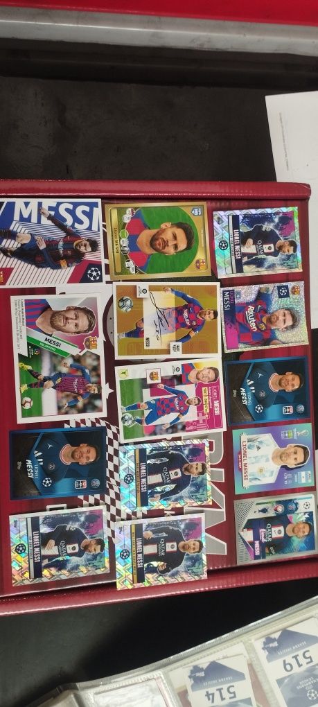 Messi cromos e cards