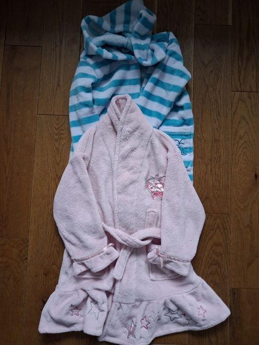 2 szlafroki dla dziewczynki #szlafrok 4-5 lat