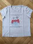 Bluzka koszulka, T-Shirt, z zimowym motywem, Cubus, pingwiny pingwinek