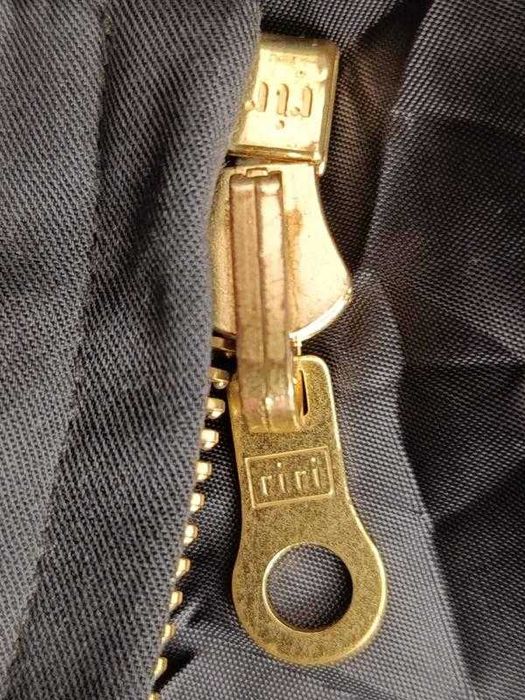 Вінтажна куртка-бомбер Avantgarde з шовковими вставками та riri, 38