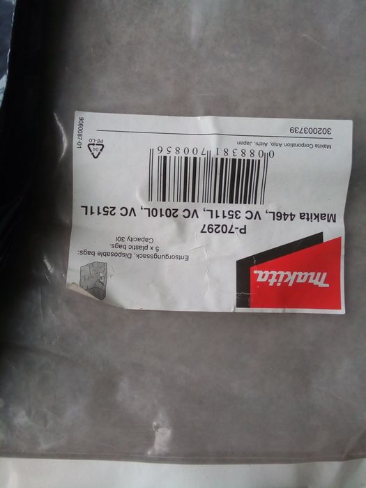 Makita Worek do odkurzacza pojemnik