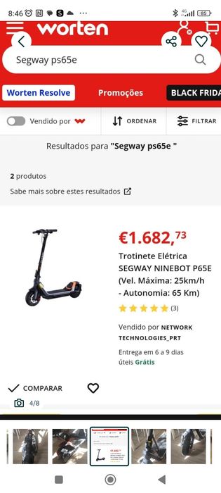 Segway p65 desbloqueada 65 km de autonomia