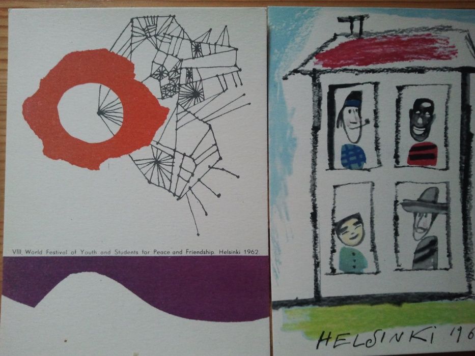 PRL-Kolekcja pocztówek Helsinki 1962