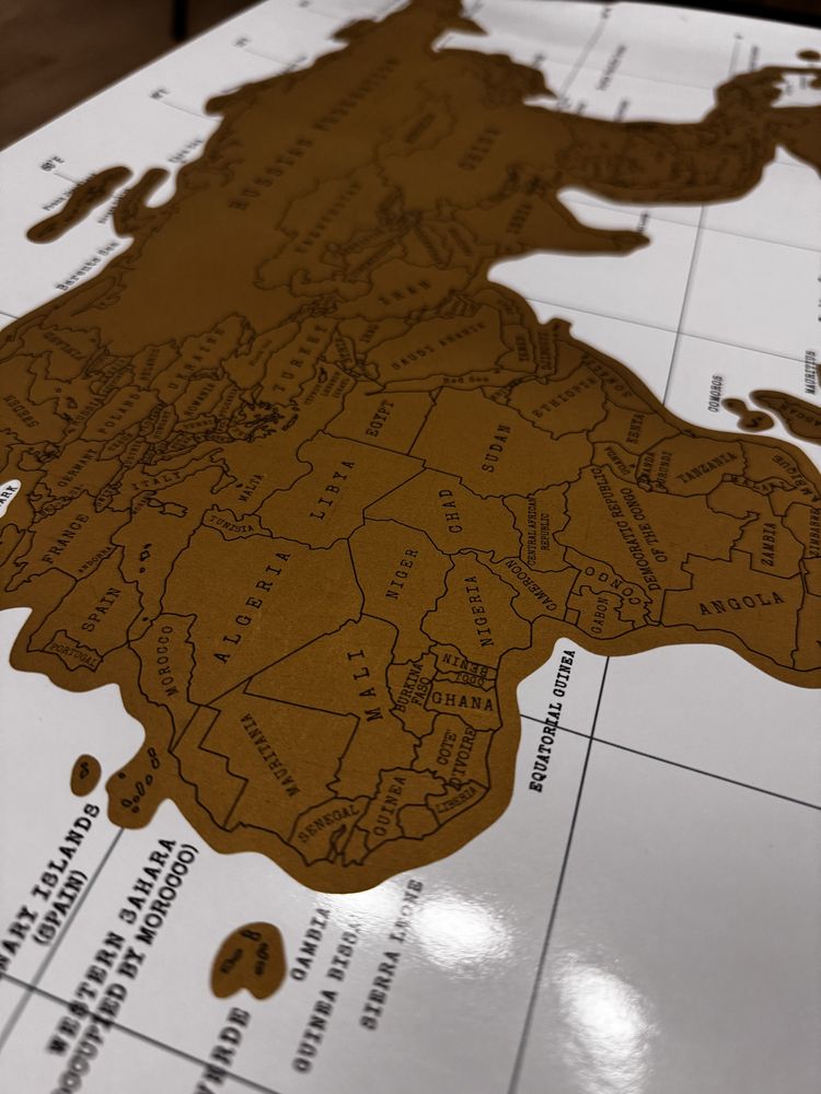 Scratch Map Mapa Świata zdrapka