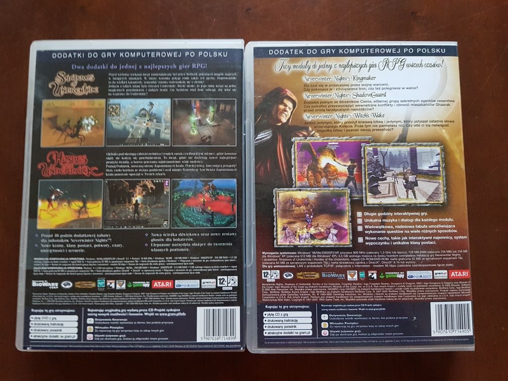 Neverwinter Nights z wszystkimi dodatkami.