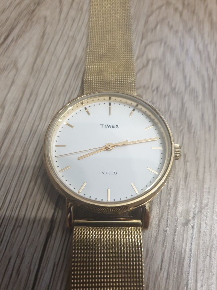 Timex złoty jak NOWY