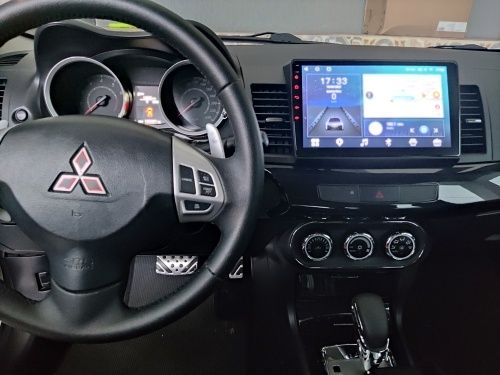 Магнитола Mitsubishi lancer x, android, под камеру заднего вида
