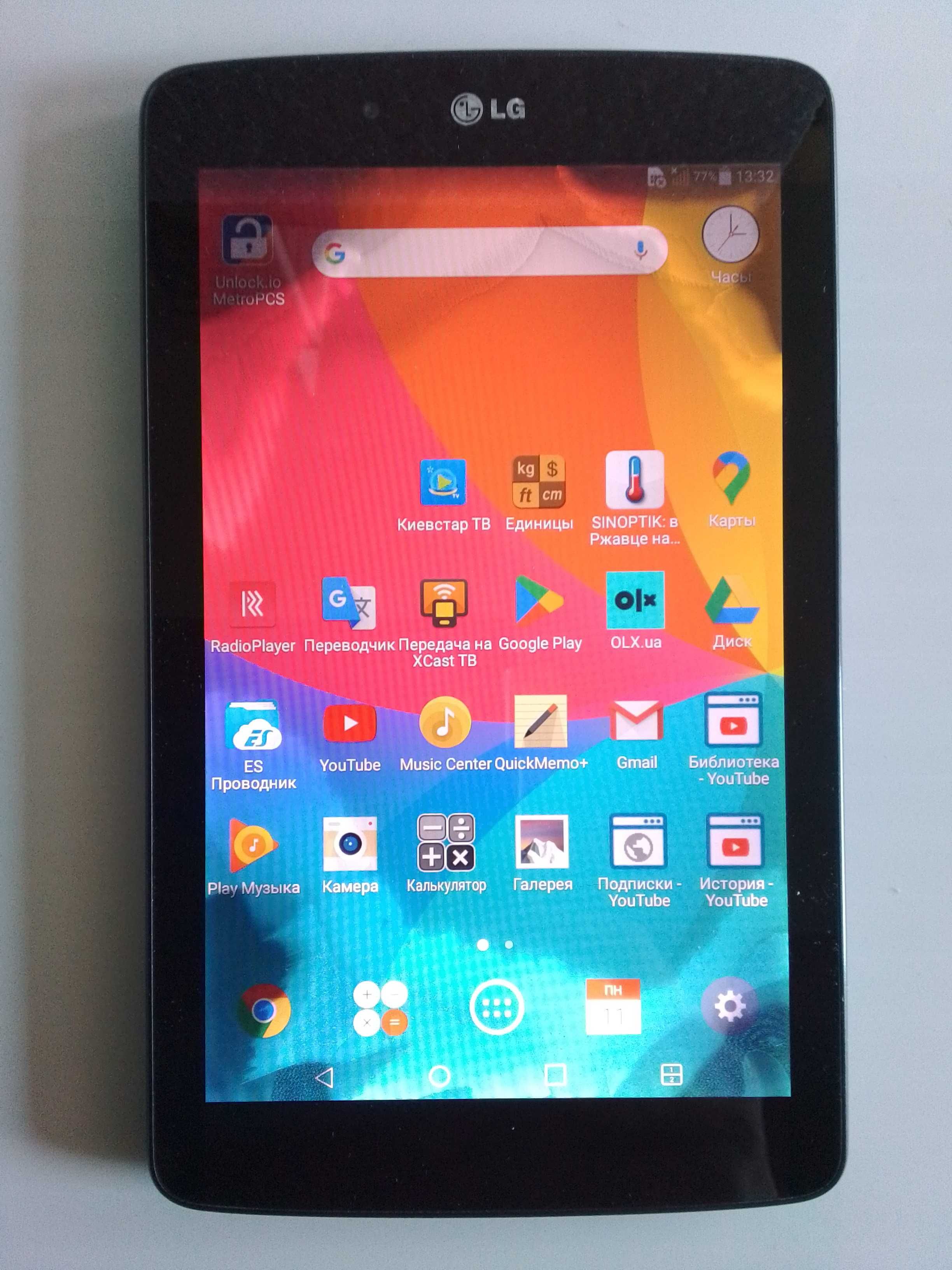Планшет LG G pad 7 v410 в рабочем состоянии. Android 5, экран 7"