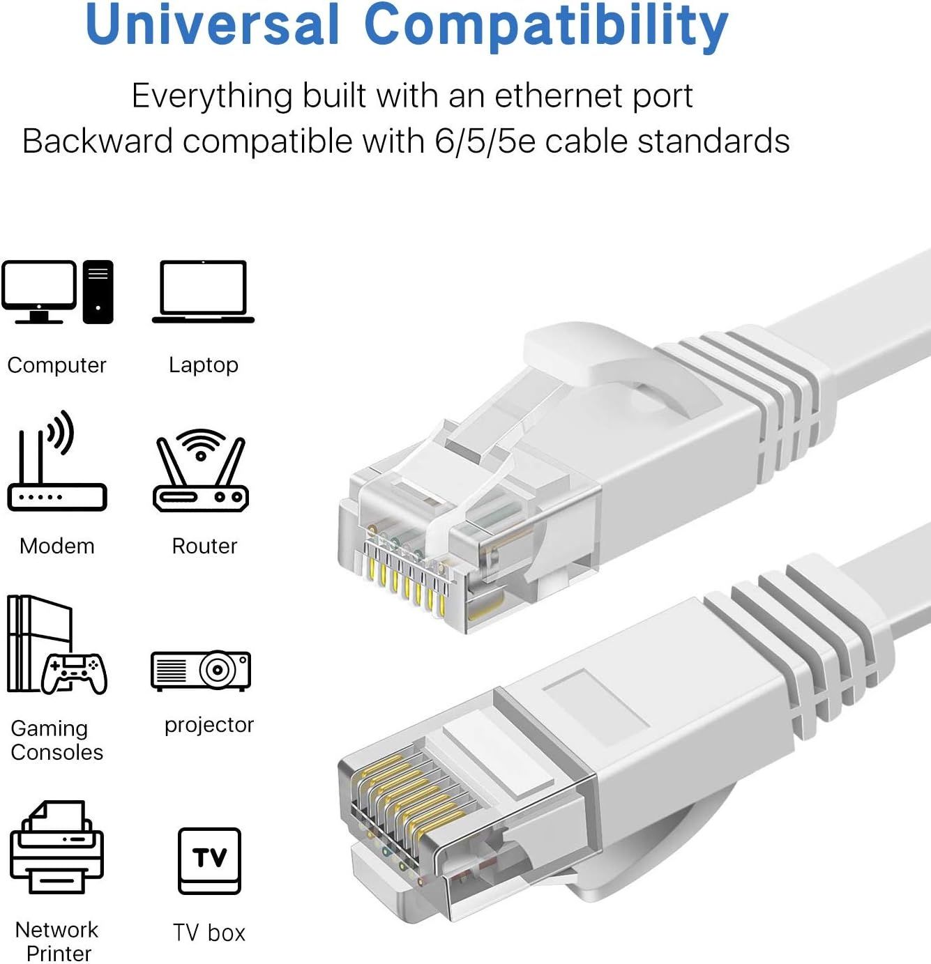 Cabo Internet Ethernet Cat 6 1m 10gb (novo)