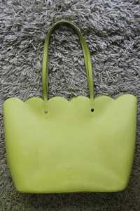 Reserved torba torebka limonka zielona duża shoper bag