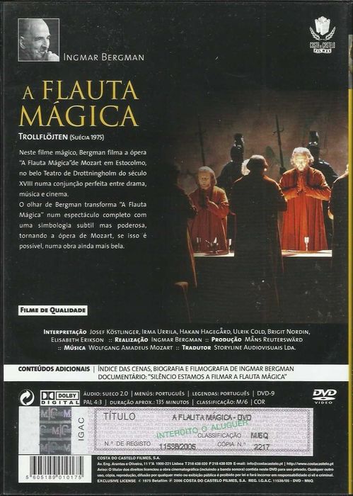 A Flauta Mágica (1974) (Ingmar Bergman)
