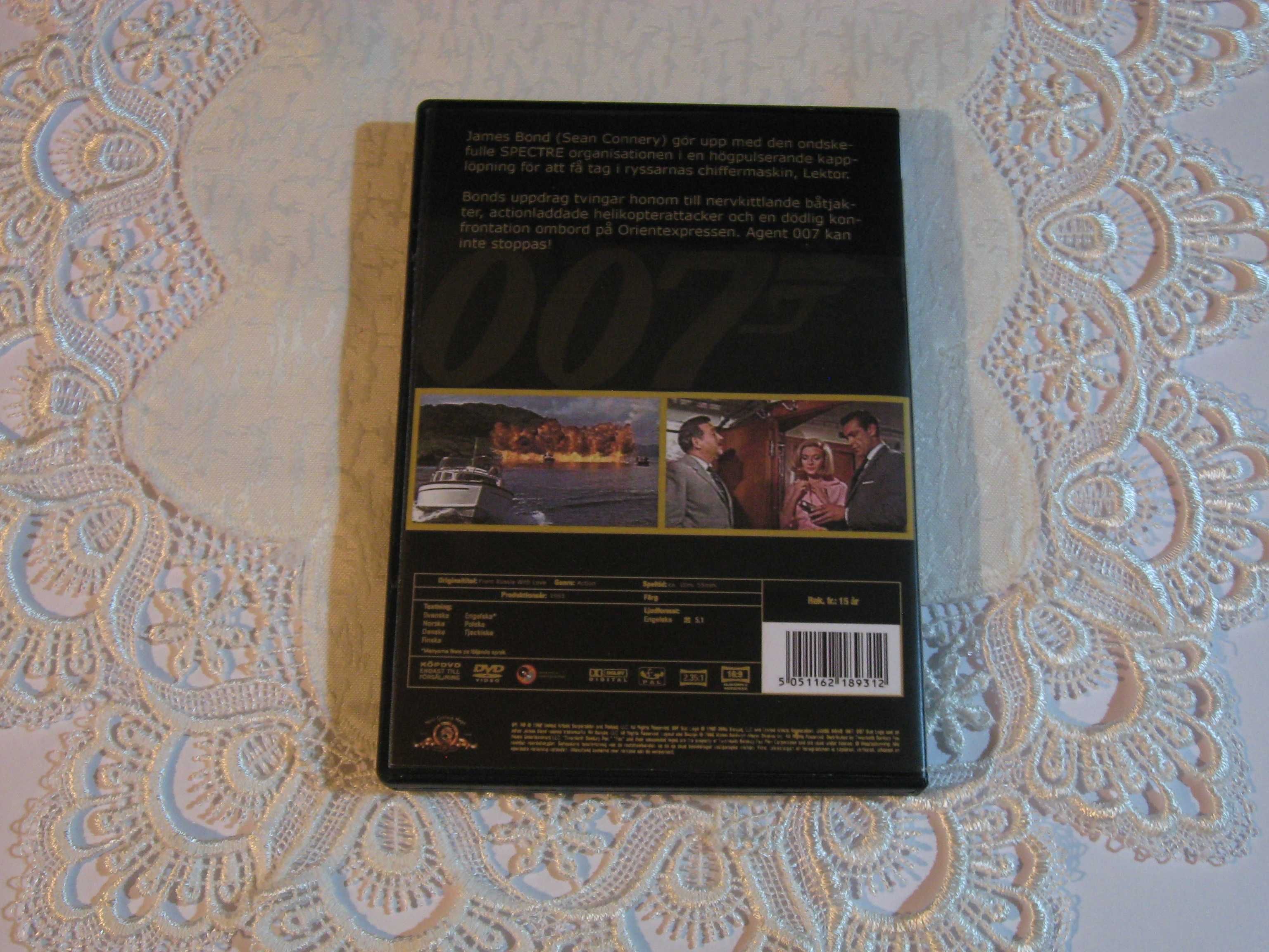 Film DVD James Bond 007 Pozdrowienia z Rosji 1963 Polski Lektor