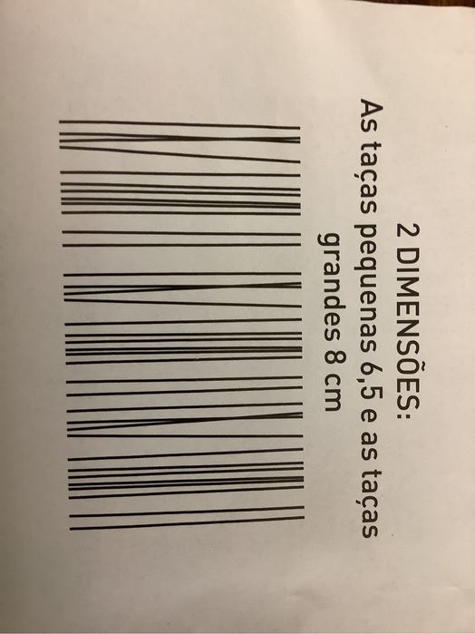 Conjunto de 8 taças