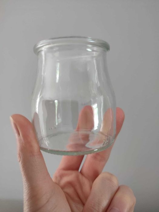 Słoiki Słoiczki Czarki szklanki transparentne przezroczyste 6 sztuk