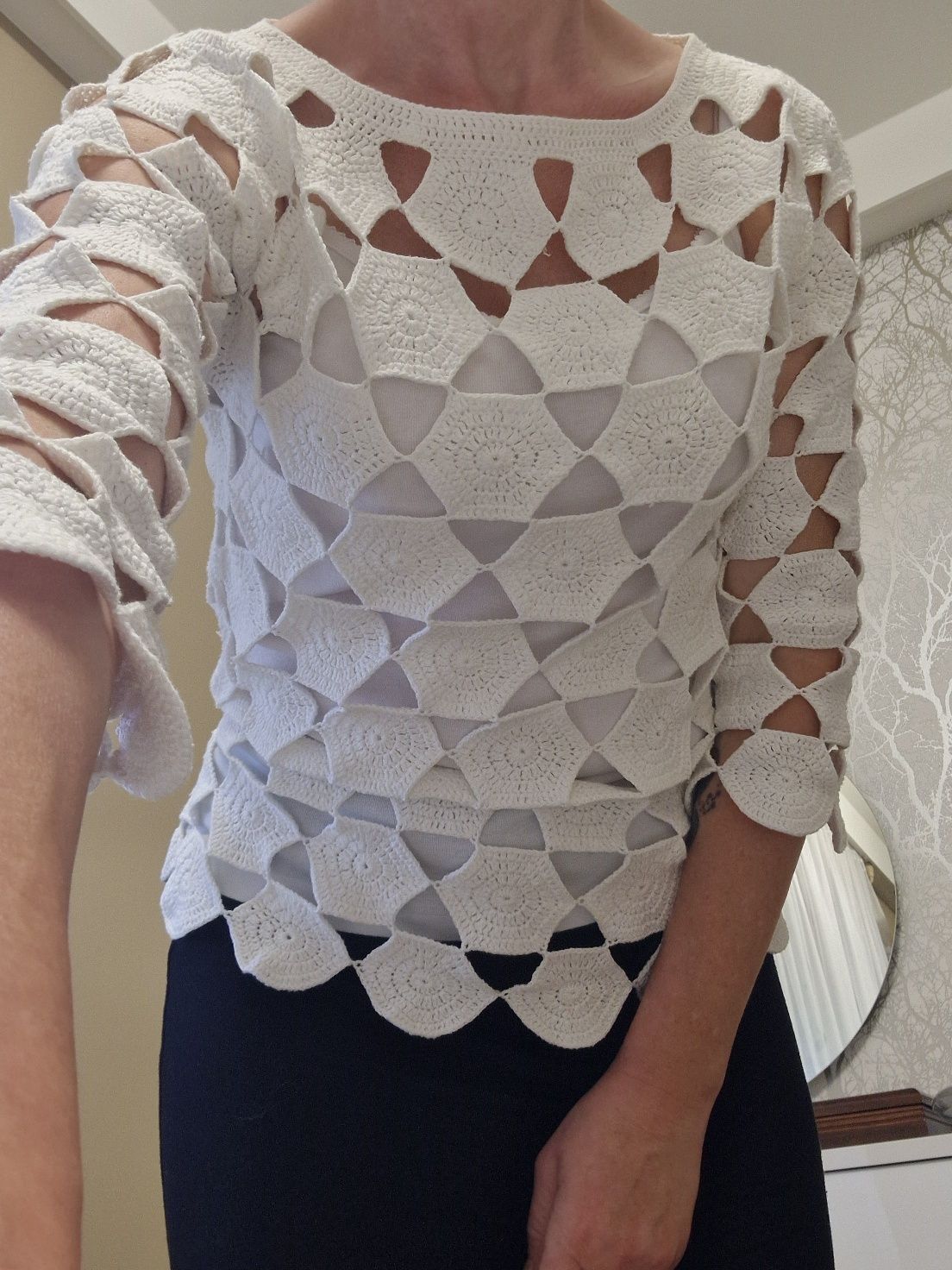 Bluzka 3/4 rękaw Handmade